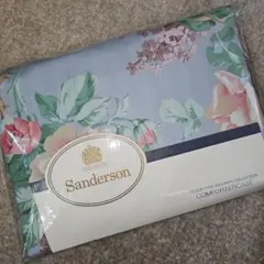 高級 新品 未使用 Sanderson 掛け布団カバー 日本製 綿100% 花柄