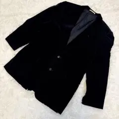 パパス Papas ビンテージ コーデュロイ テーラードジャケット ブラック