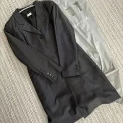 agnès b. ダークグレー ロングジャケット サイズ1