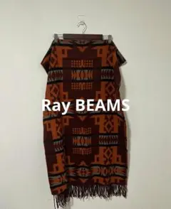 Ray BEAMS レイビームス 総柄 大判ストール マフラーのサムネイル