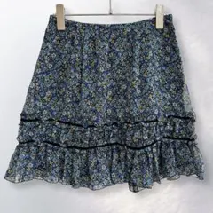 ジャイロ JAYRO 小花柄 フレアスカート ミニ丈 かわいい S《c665