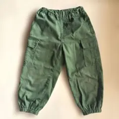 110 カーゴパンツ キッズ カーキ グリーン