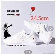【BRANDALISED】 ホワイトスニーカー レディース24.5cm 新品⭐️のサムネイル