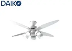 【美品】DAIKO シーリングファン CFS-580W DAIKO CSF-580W シーリングファン LED リモコン付 角度調整可能