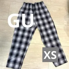【美品】GU チェック柄シェフパンツ XSサイズ