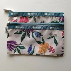 LeSportsac フラワープリント ポーチ