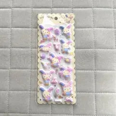 【正規品】ウサハナ ぷくぷく マシュマロ 3Dシール