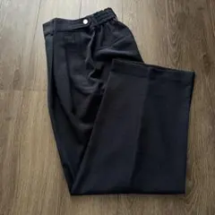 【美easy】リネンライクワンタックワイドスラックスパンツ【接触冷感/洗える】