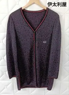 伊太利屋 イタリヤ 女性用 レオパード柄 カーディガン 9 パープル系