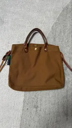 IL BISONTE キャンバスレザーハンドバッグ 中敷付き　完売品