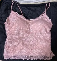 【発送可能・即購入可能】GU ブラフィール キャミソール レース S ピンク