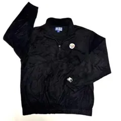 Lサイズ アメリカ古着　メンズ　starter フリース　黒　NFL フリース