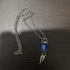 青色の装飾　メンズ　ネックレス