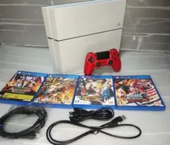 PS4 　本体　グレイシャー・ホワイトCUH-1200A　コントローラー ソフト