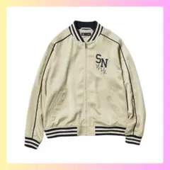 【完売品】GU×UNDERCOVER サテンリブブルゾン ベージュ XL