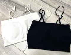 GU 2WAYバンドゥ ベアトップ オフホワイト・ブラック