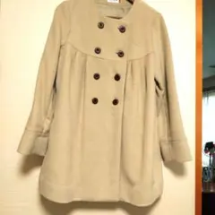 【未使用】レプシィム ベージュ ダブルボタン　ロングコート M　レディース
