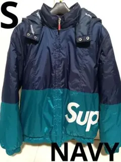 Supreme Sideline Side Logo Parka NAVY S