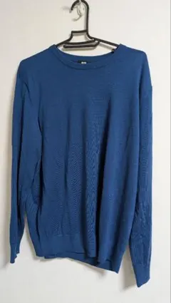 UNIQLO メリノクルーネックセーター XL ブルー