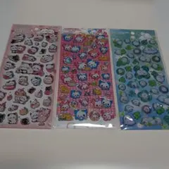 キャンディグリッターステッカー　シール　カミオ　正規　シマエナガ　ハッピーマーチ