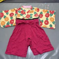 花柄着物風ロンパース 90サイズ