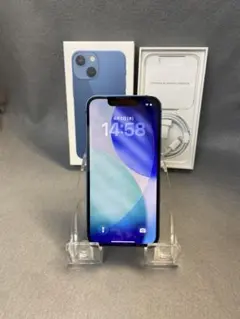 中古 国内版 SIMフリー iPhone13 mini 256GB ブルー色