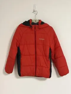 モンベル サーマラップ ウォームパーカ Kid's 140 レッド