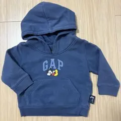 GAP ミッキーロゴ、フード付きトレーナー