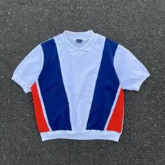 80s〜90s BonWorth ヴィンテージ半袖スモックシャツ スウィッチング