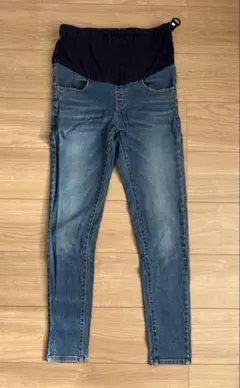 マタニティズボン デニム　スキニーパンツ