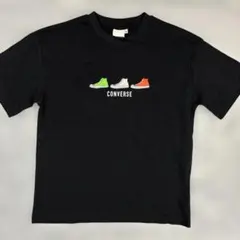 【美品】CONVERSE コンバース Tシャツ ブラック 140のサムネイル