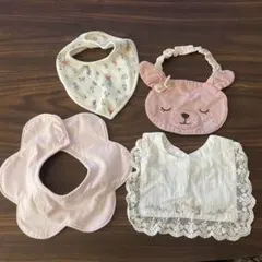 お得❗️ベビースタイ・よだれかけ4枚セット　スタイまとめ売り