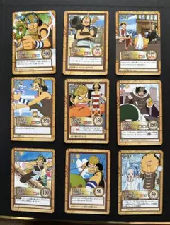 ワンピースカード　旧　ウソップ　9枚セット