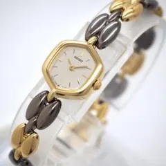 604 稼動 SEIKO 時計 レディース オクタゴン ブレスウォッチ ゴールド