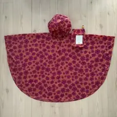 kiu キッズ　レインポンチョ　花柄　M 110 120 130のサムネイル