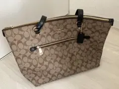 COACH ロゴプリント トートバッグ