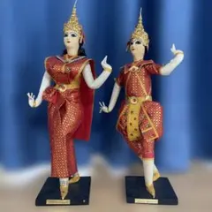 タイ人形 民族衣装人形 ピンク40cm - メルカリ
