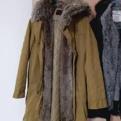 値下げ！ZARAモッズコート♡ファー付 美品