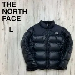 ザノースフェイス ヌプシ ダウンジャケット 刺繍ロゴ レディース M 黒 700