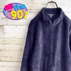 90's  ウールリッチ　 USA製　立体総柄フリースジャケット　ゆるだぼのサムネイル