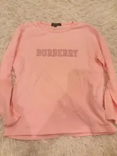BURBERRY ロゴ刺繍 ピンク 150A ピチT レディース　海外ガールのサムネイル