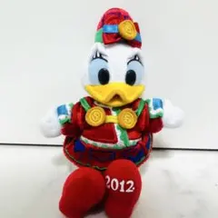 ディズニーランド　デイジーぬいぐるみバッチ　2012クリスマス
