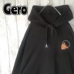 Gero ミニ顔面パーカー 刺繍 L ブラック プルオーバーのサムネイル