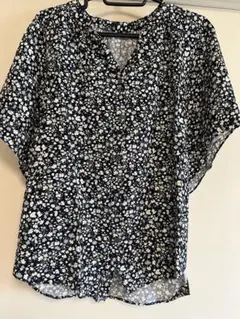 GLOBAL WORK 花柄半袖シャツ