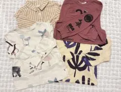 春秋冬ZARA H&M長袖トップス４点セット86〜92cmインナー重ね着