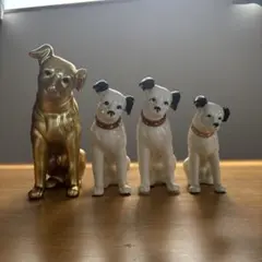 ヴィクター犬（陶器製）の置物セットのサムネイル