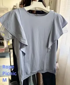 Rope Picnic 半袖トップス　M 38 　水色　スモーキーブルー　夏服のサムネイル