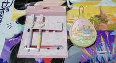 ダッフィー&フレンズ　カムファインドスプリング　ボールペン　ポーチ　クッキーアン