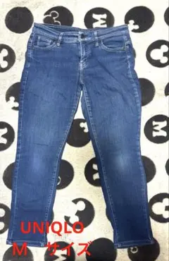 中古　ユニクロ　レディース　スキニーデニム ダークブルー26(66㎝)