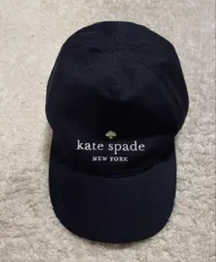 kate spade NEW YORK キャップ ネイビー　フリーサイズ